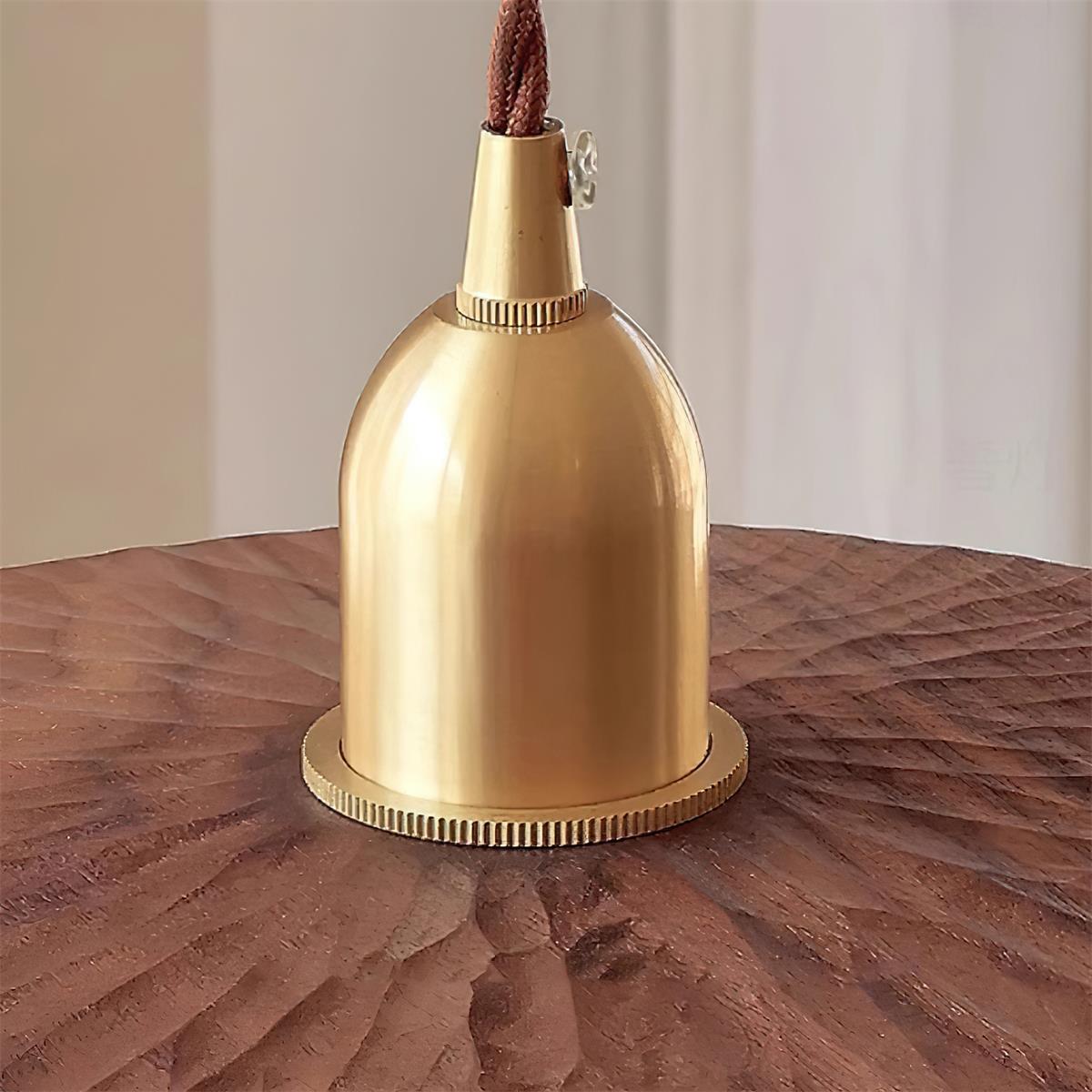 Rei Pendelleuchte Holz Rund Vintage-Letslighting