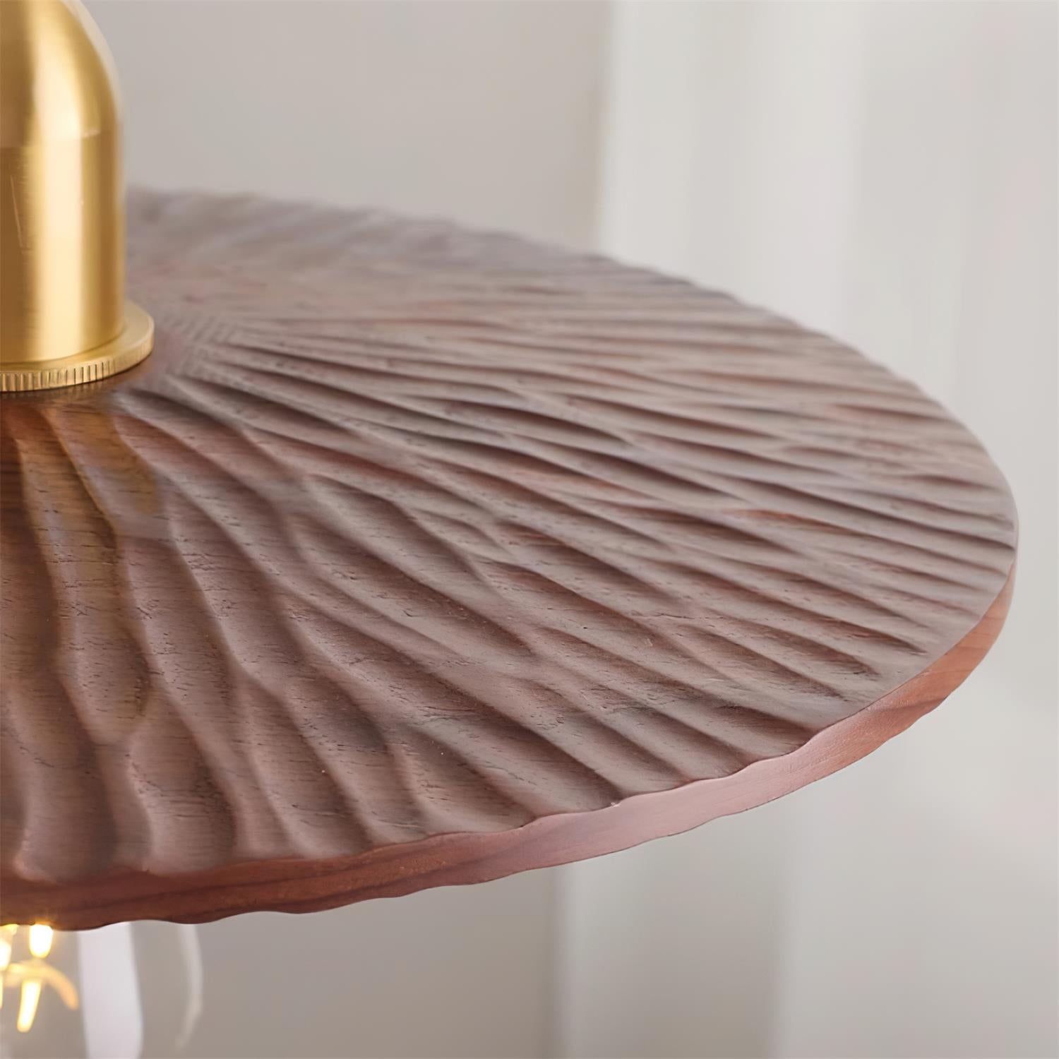 Rei Pendelleuchte Holz Rund Vintage-Letslighting