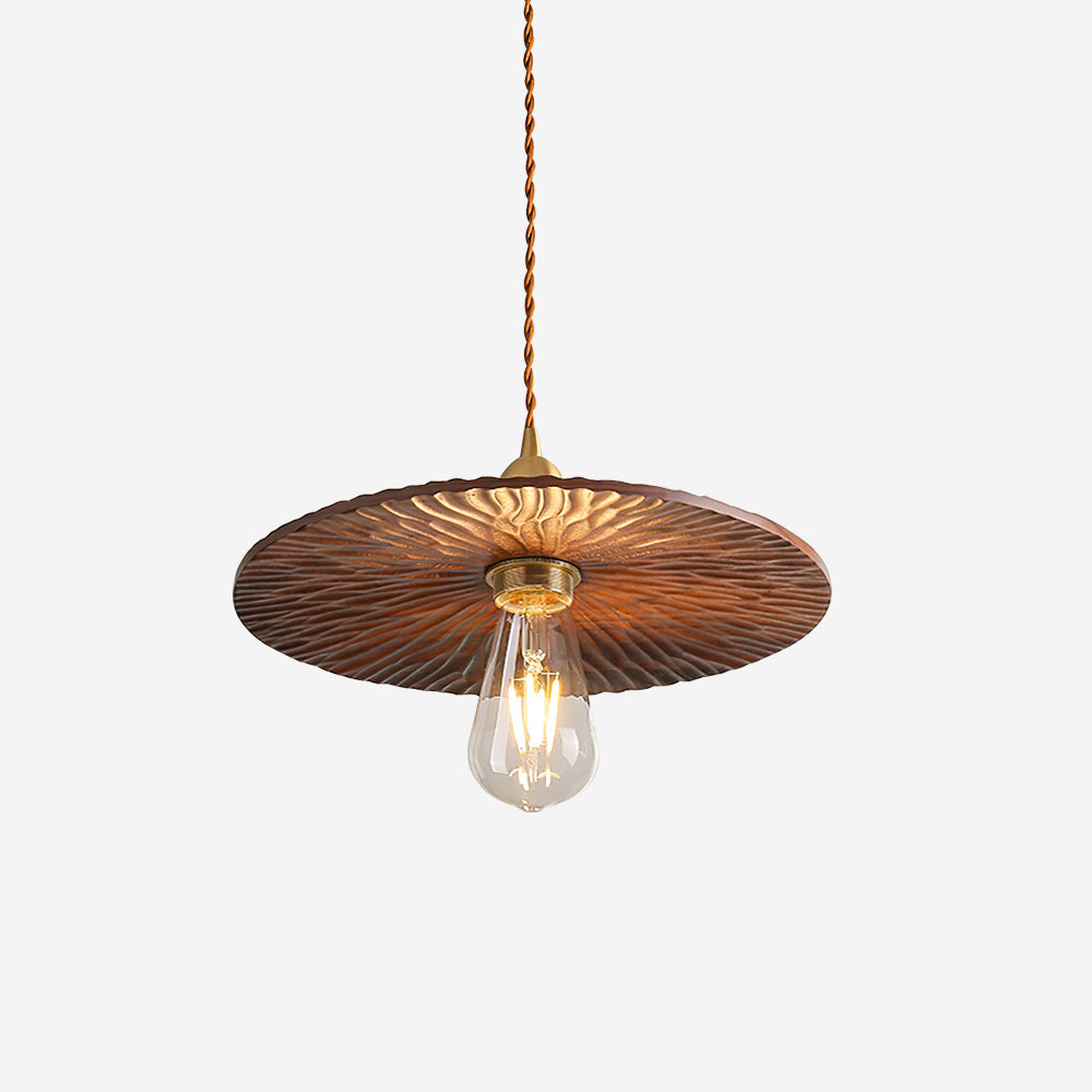 Rei Pendelleuchte Holz Rund Vintage-Letslighting