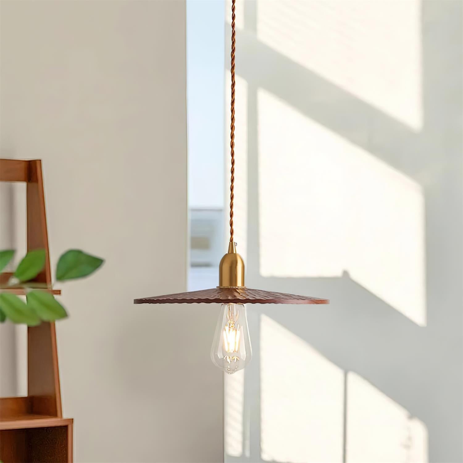 Rei Pendelleuchte Holz Rund Vintage-Letslighting