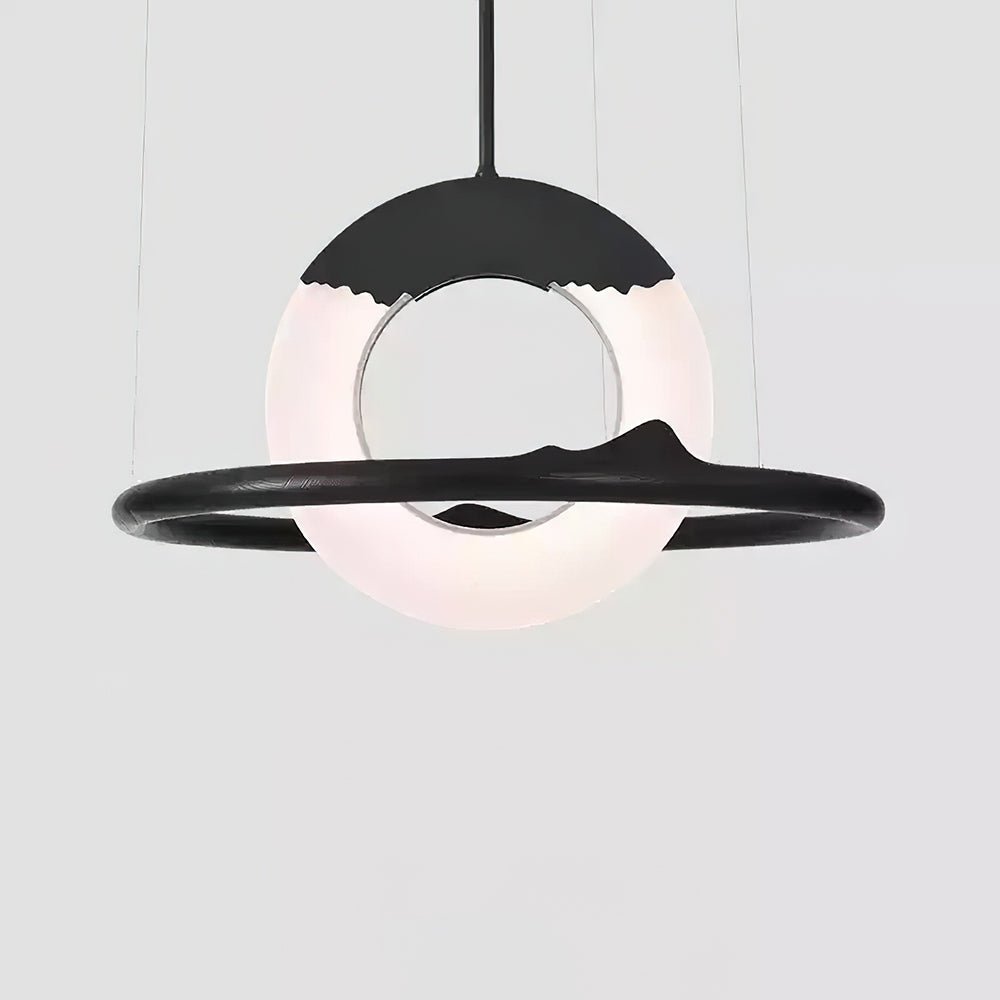 Mytalan Kreisförmige Pendelleuchte aus Holz-Letslighting