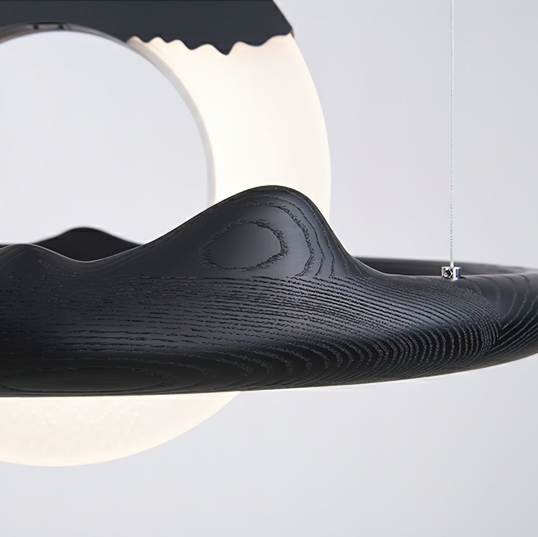 Mytalan Kreisförmige Pendelleuchte aus Holz-Letslighting