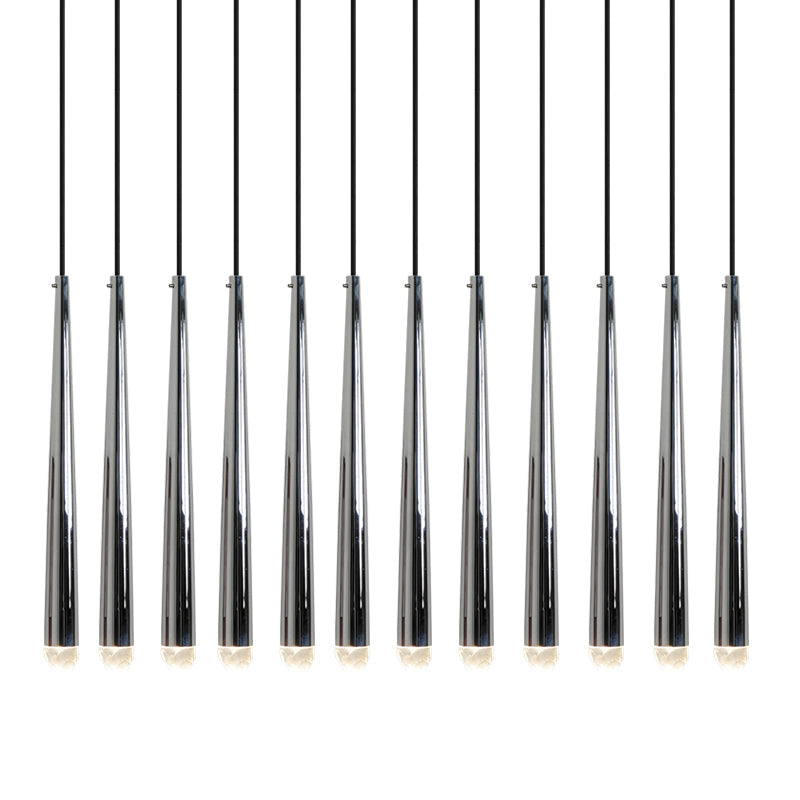 Chandelier with Polished Brass and Crystal Shades Minimalist - Letslighting