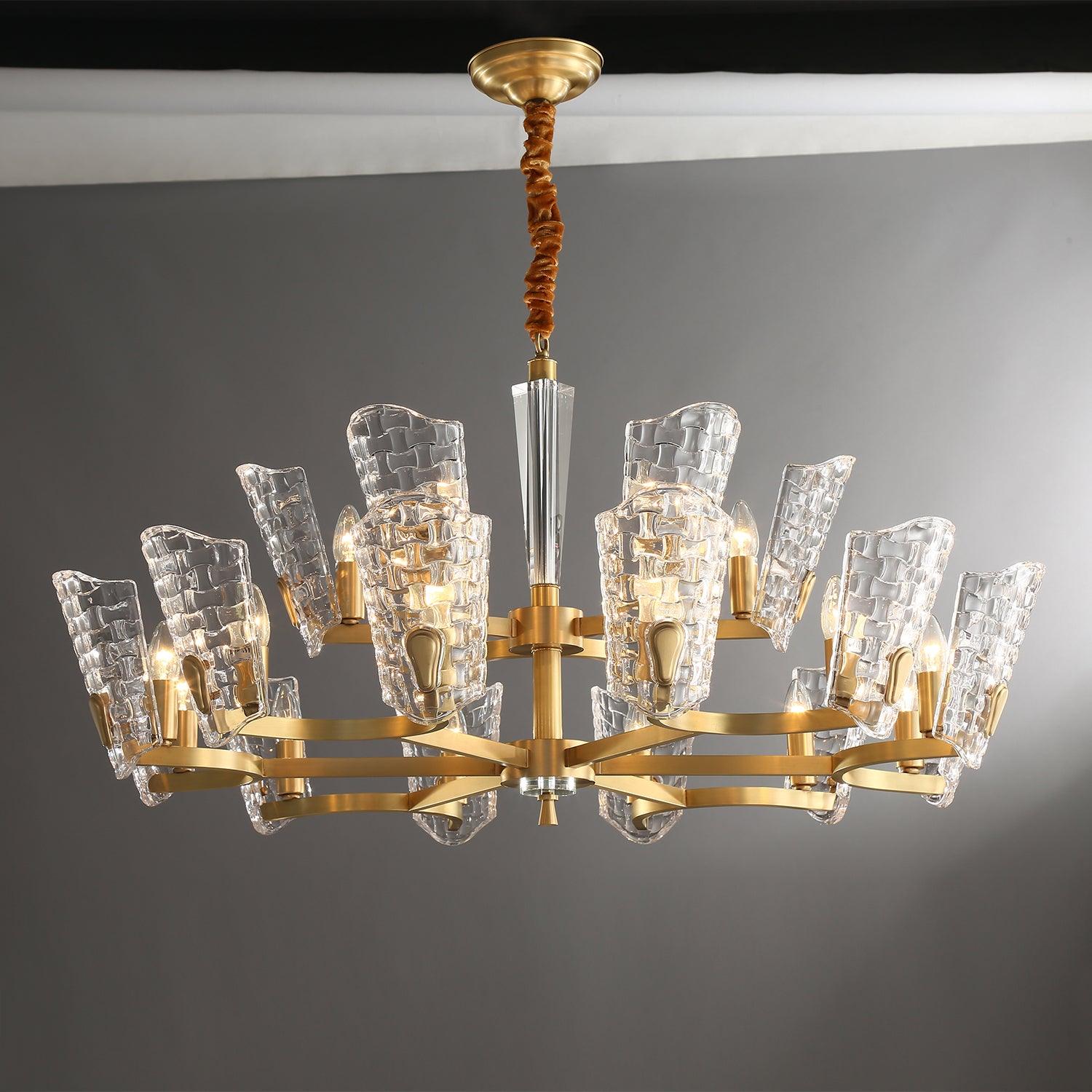 Radiant Luxus Messing Kronleuchter-Letslighting