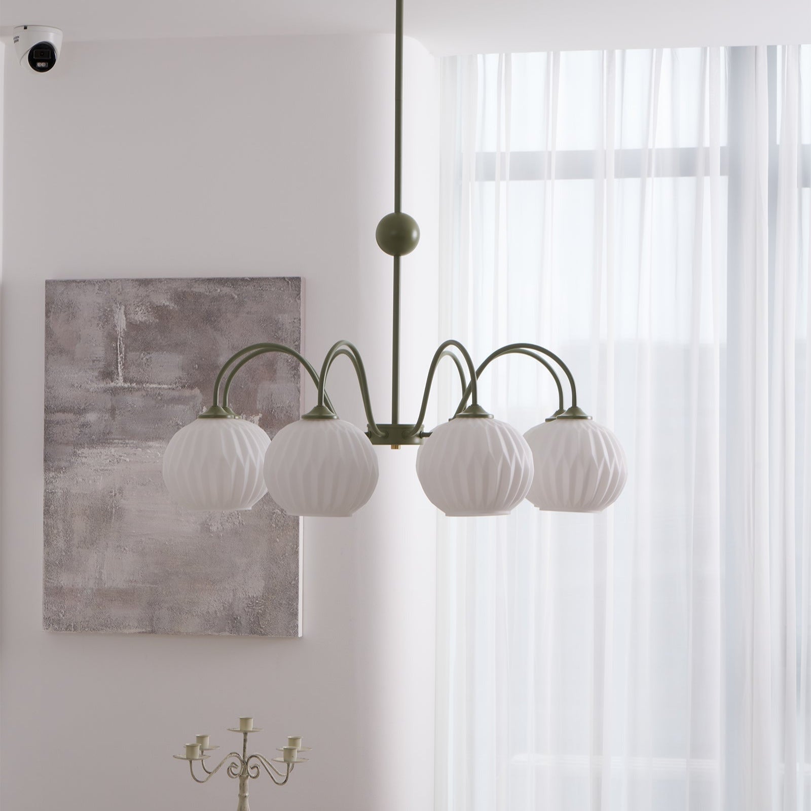 Tulip Kronleuchter mit Wellen-Glas-Letslighting