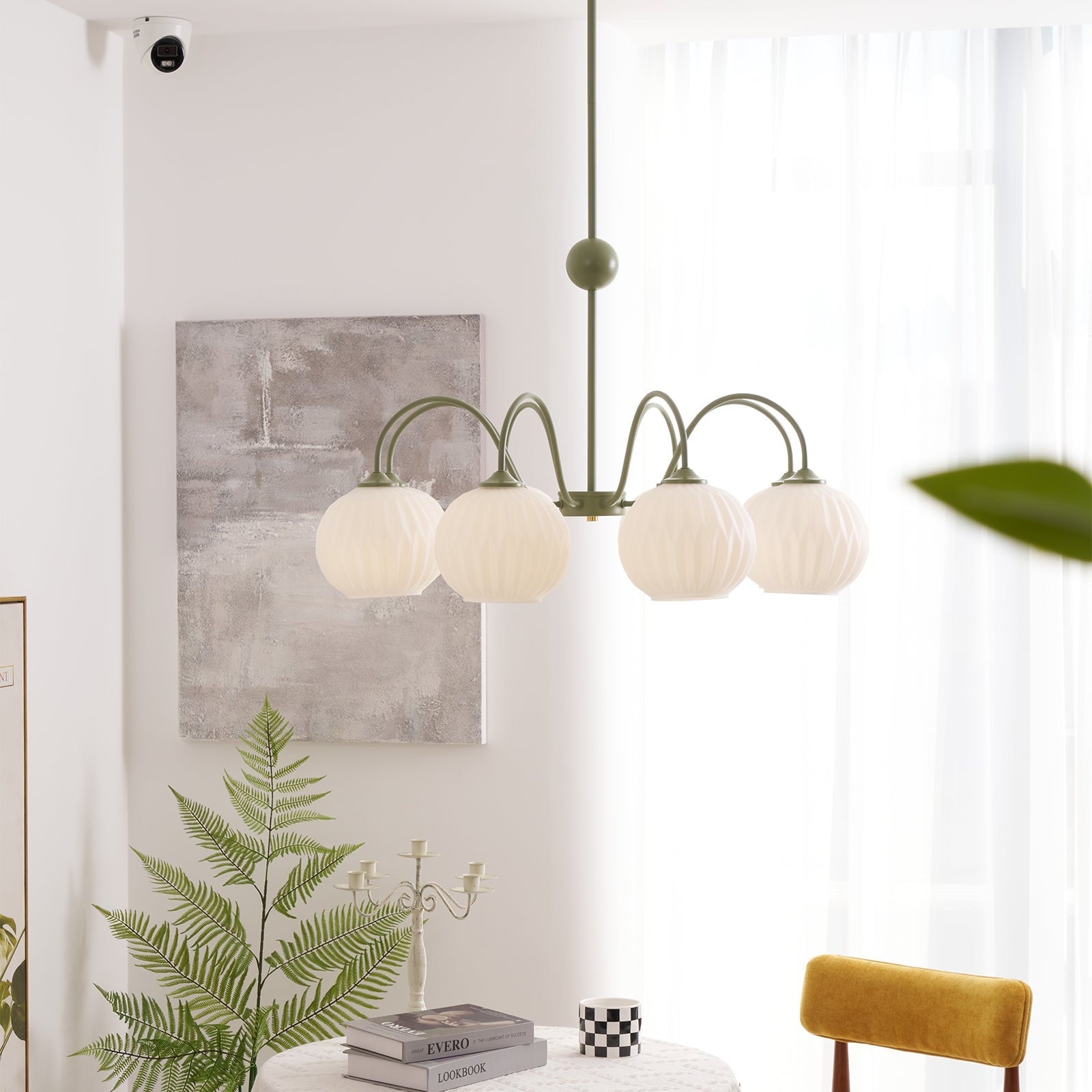 Tulip Kronleuchter mit Wellen-Glas-Letslighting