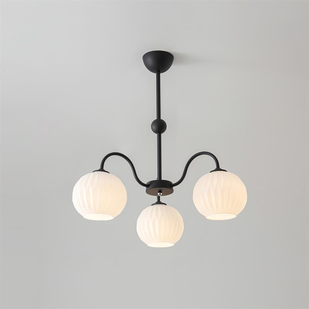 Tulip Kronleuchter mit Wellen-Glas-Letslighting