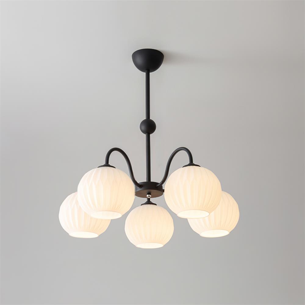 Tulip Kronleuchter mit Wellen-Glas-Letslighting