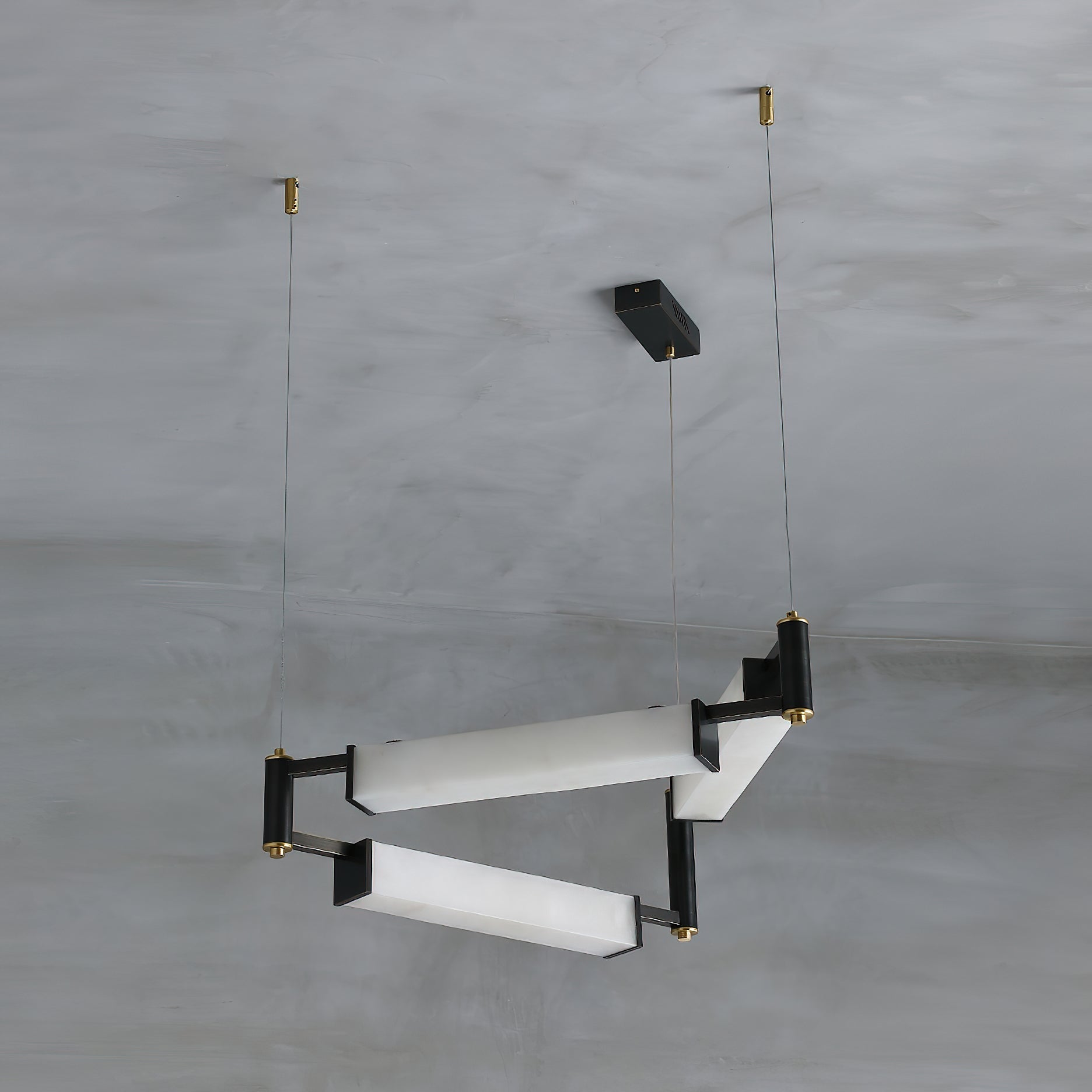 Arsorara Brass Alabaster Chandelier-Letslighting