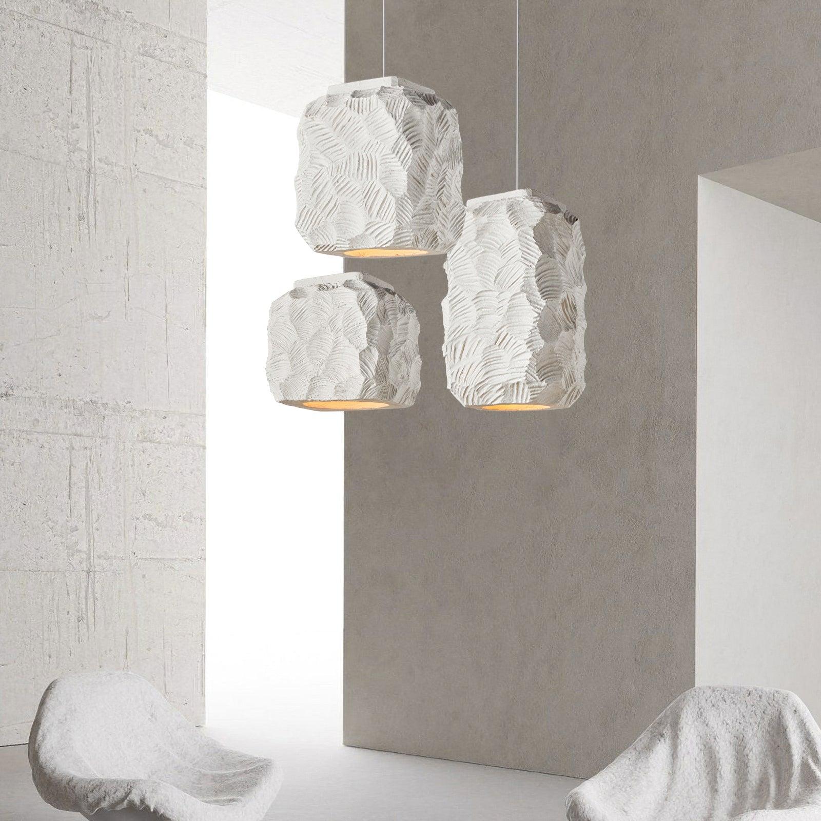 Olsilel Individuelle Kreativität Geometrie Harz Pendelleuchte-Letslighting