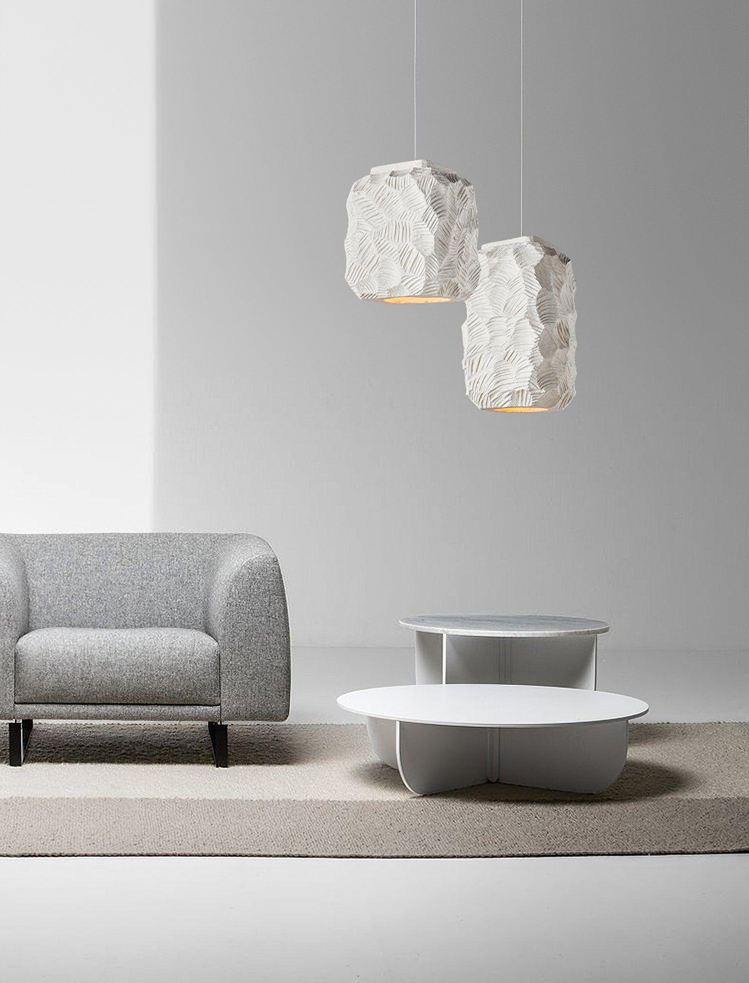 Olsilel Individuelle Kreativität Geometrie Harz Pendelleuchte-Letslighting