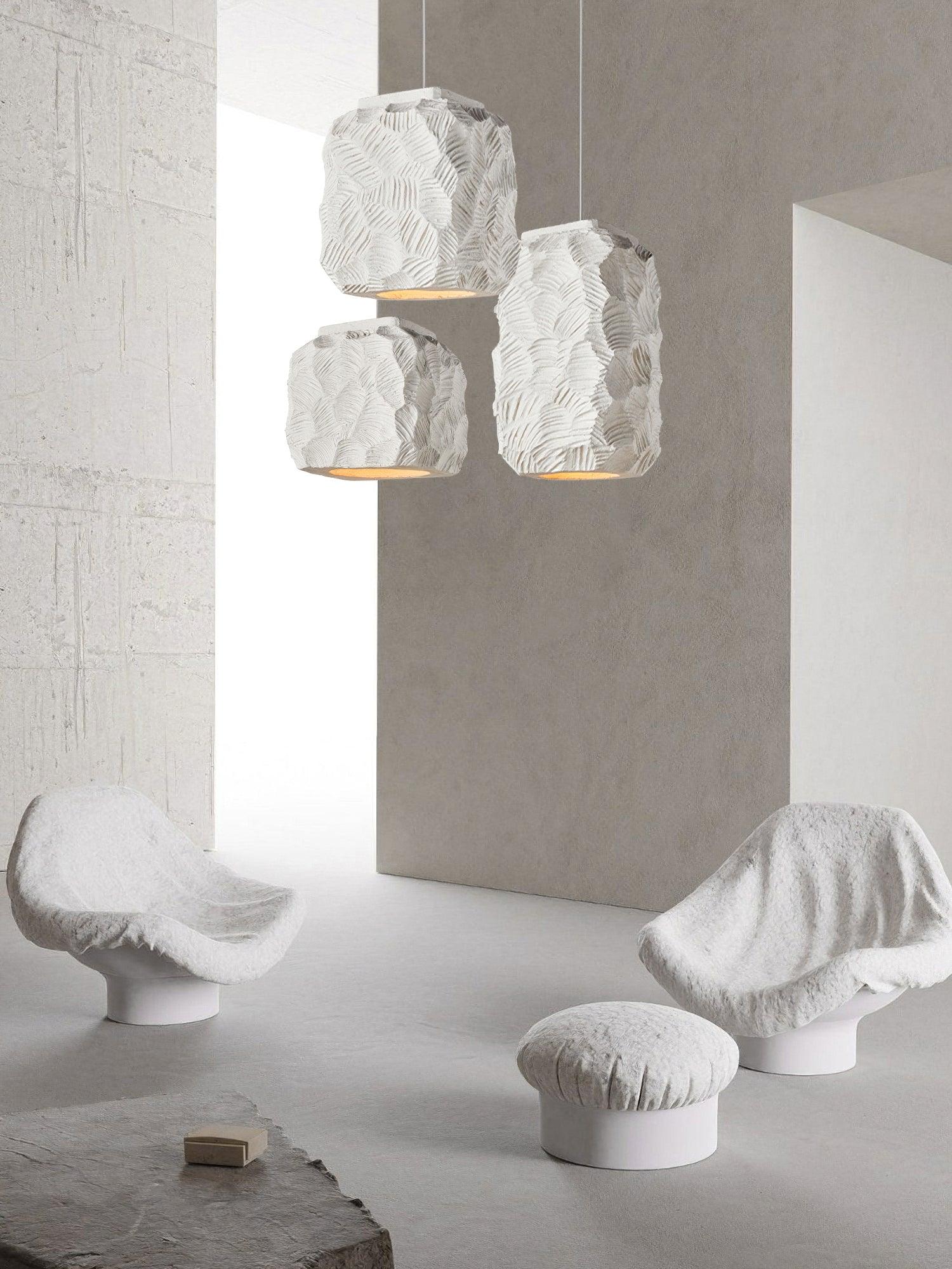 Olsilel Individuelle Kreativität Geometrie Harz Pendelleuchte-Letslighting