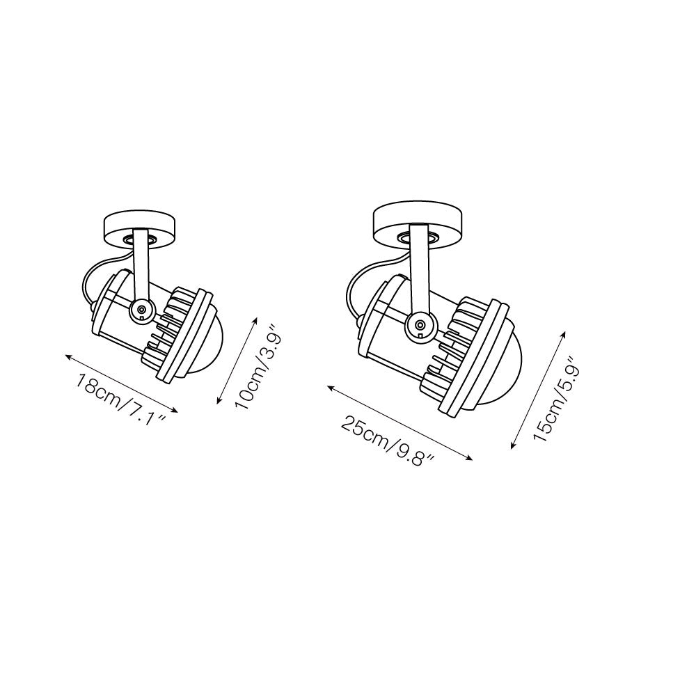 Ivinan Industrielle Deckenlampe aus Glas-Letslighting