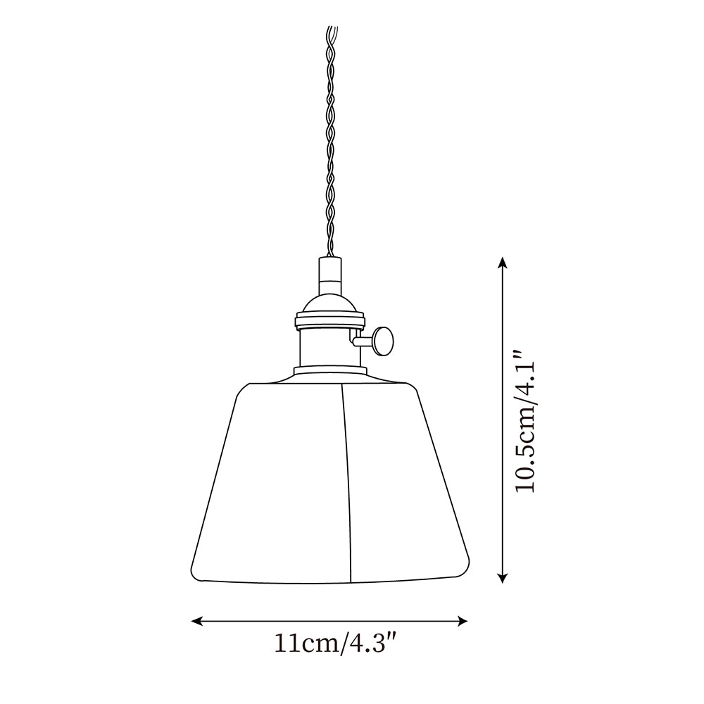 Amberlyn Vintage Amber Glass Pendant Light - Letslighting