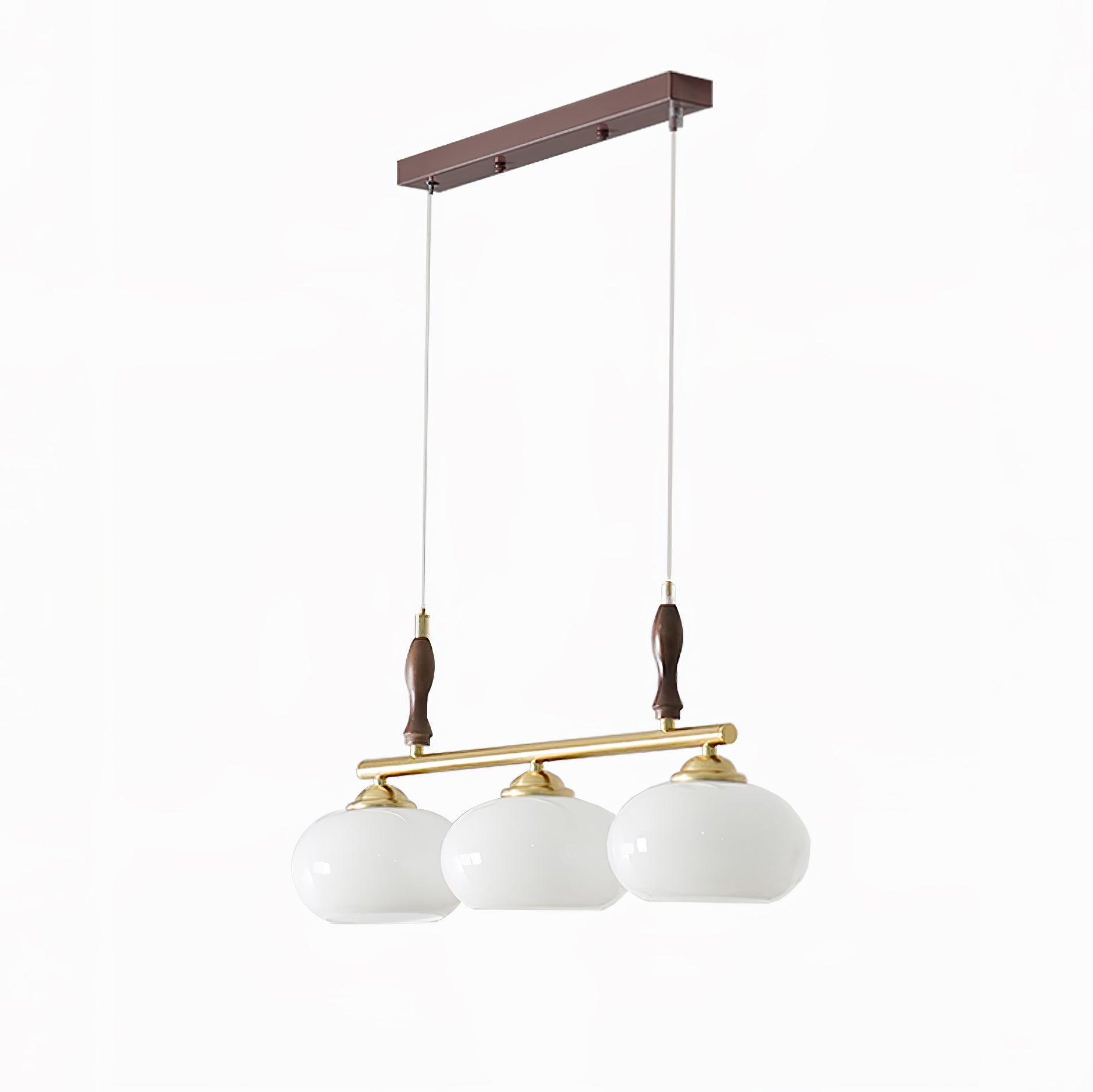 Lustra Retro Pendelleuchte Gelbes Glas Messing-Letslighting