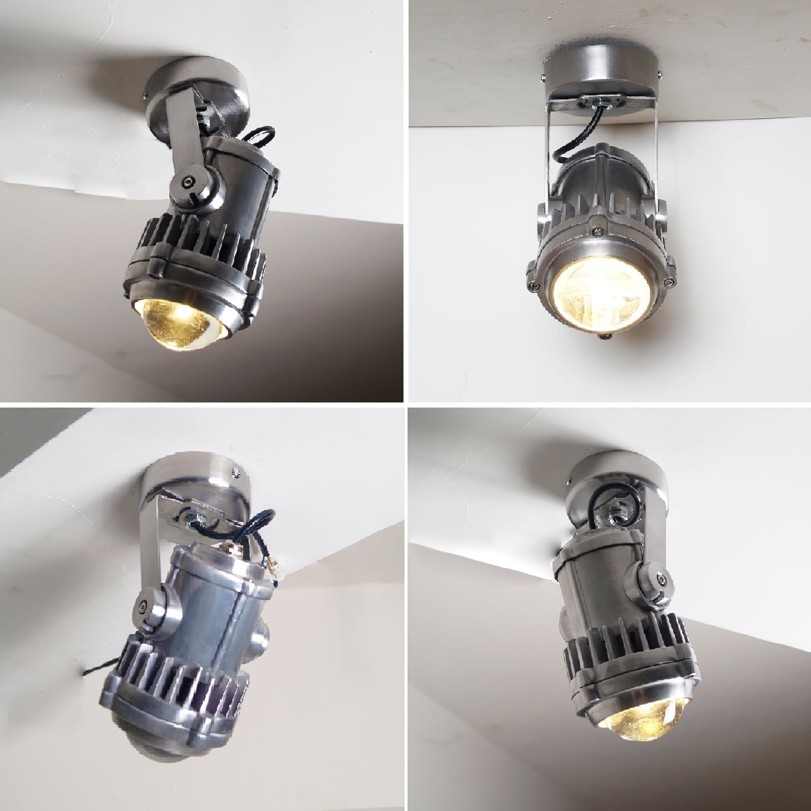 Ivinan Industrielle Deckenlampe aus Glas-Letslighting