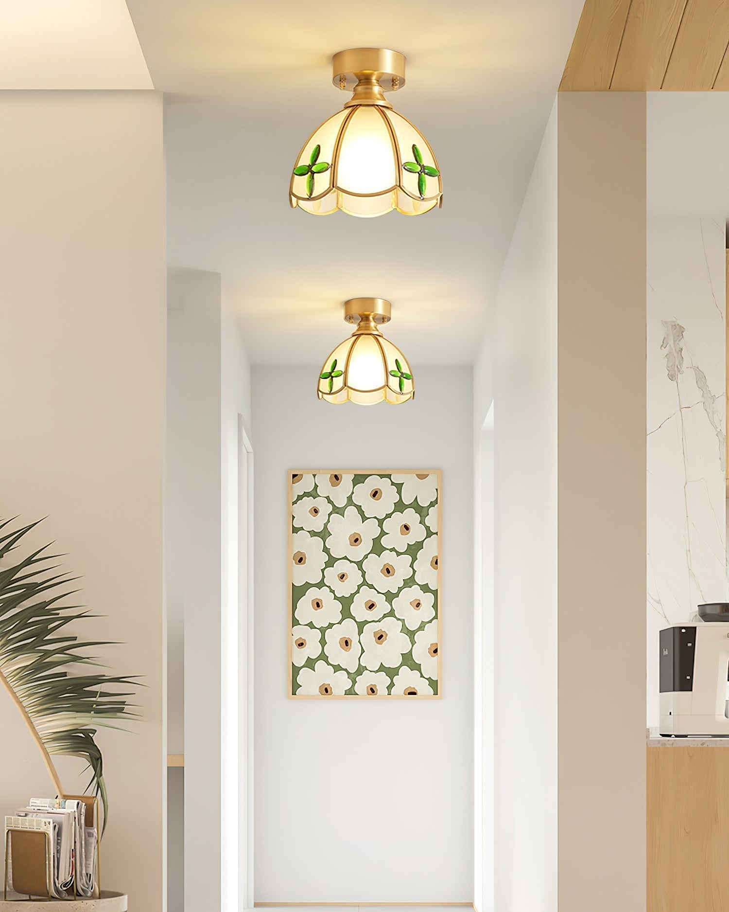 Civelle Tiffany-Stil Buntglas-Deckenleuchte-Letslighting