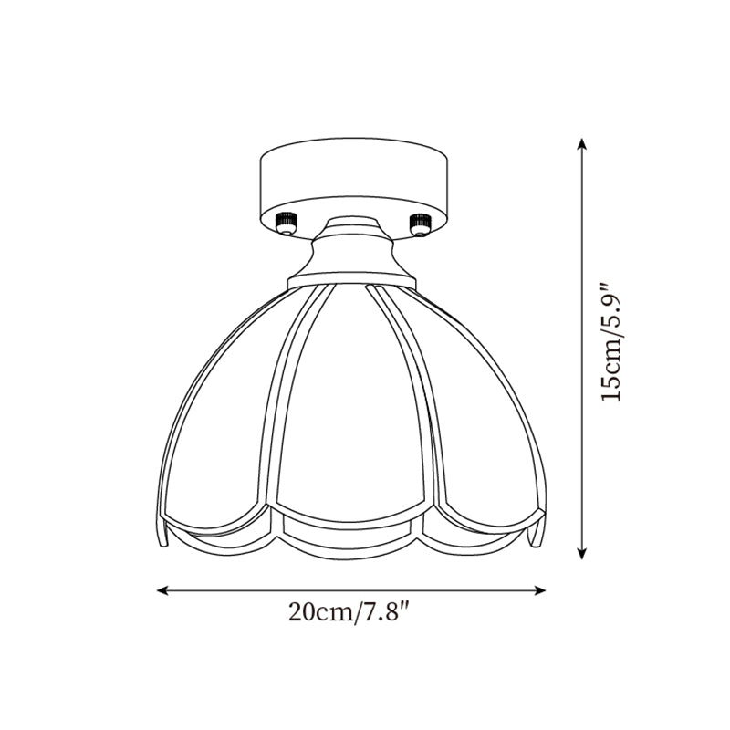 Civelle Tiffany-Stil Buntglas-Deckenleuchte-Letslighting