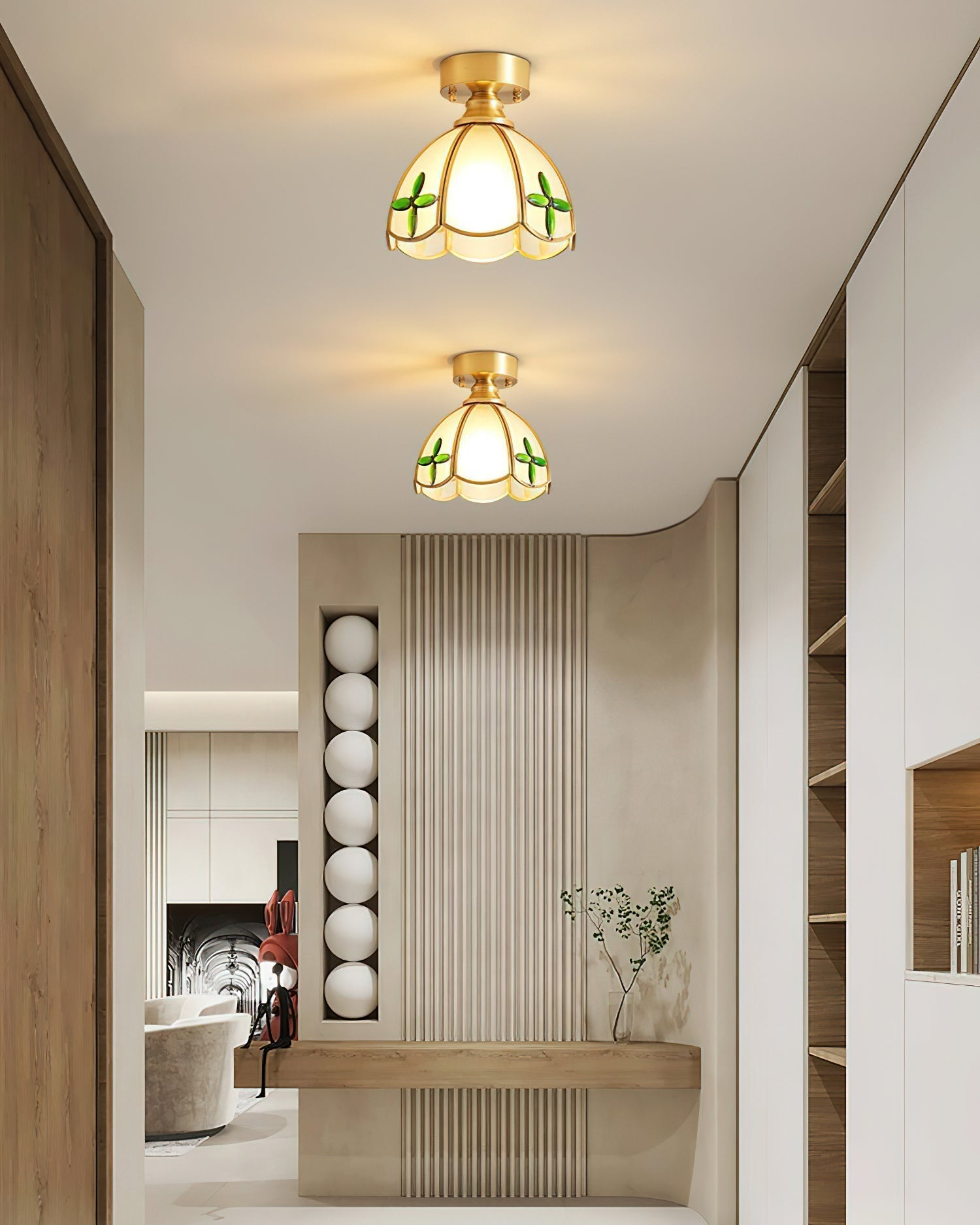 Civelle Tiffany-Stil Buntglas-Deckenleuchte-Letslighting