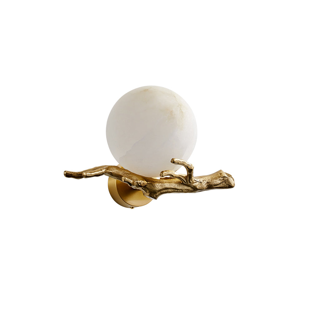 Ormirara Modern Minimalist Retro Twigs Alabaster Wall Lamp - Letslighting