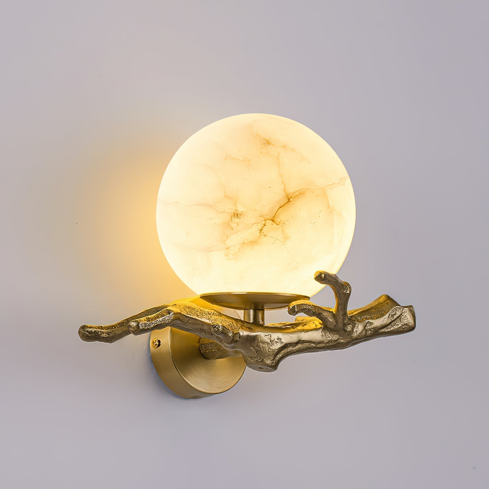Ormirara Modern Minimalist Retro Twigs Alabaster Wall Lamp - Letslighting