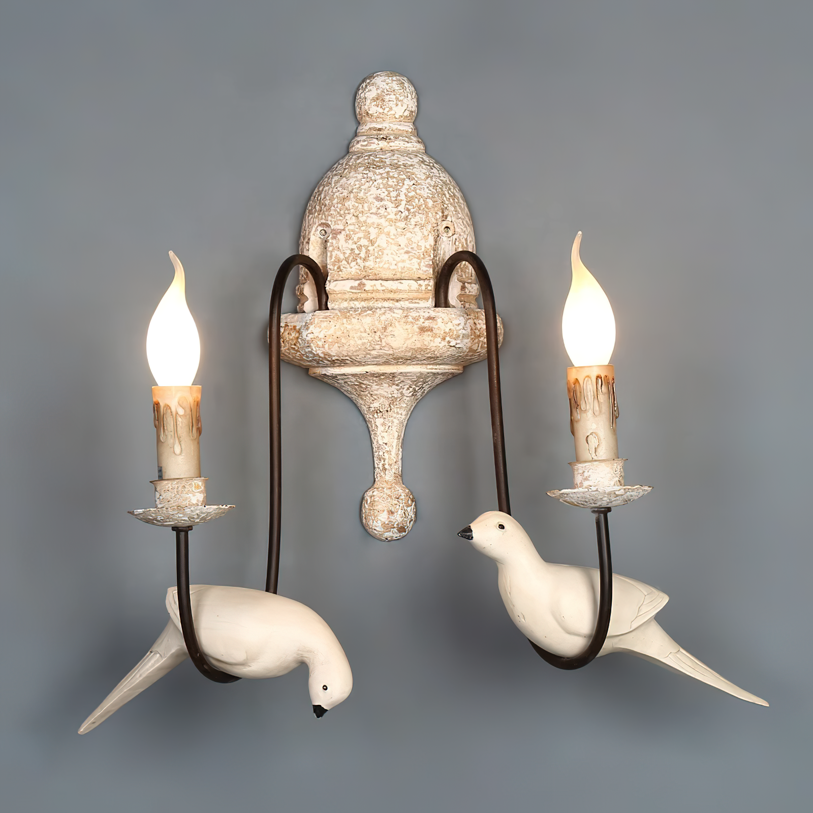 Syraean Vintage Retro Vogel Holz Wandleuchte-Letslighting