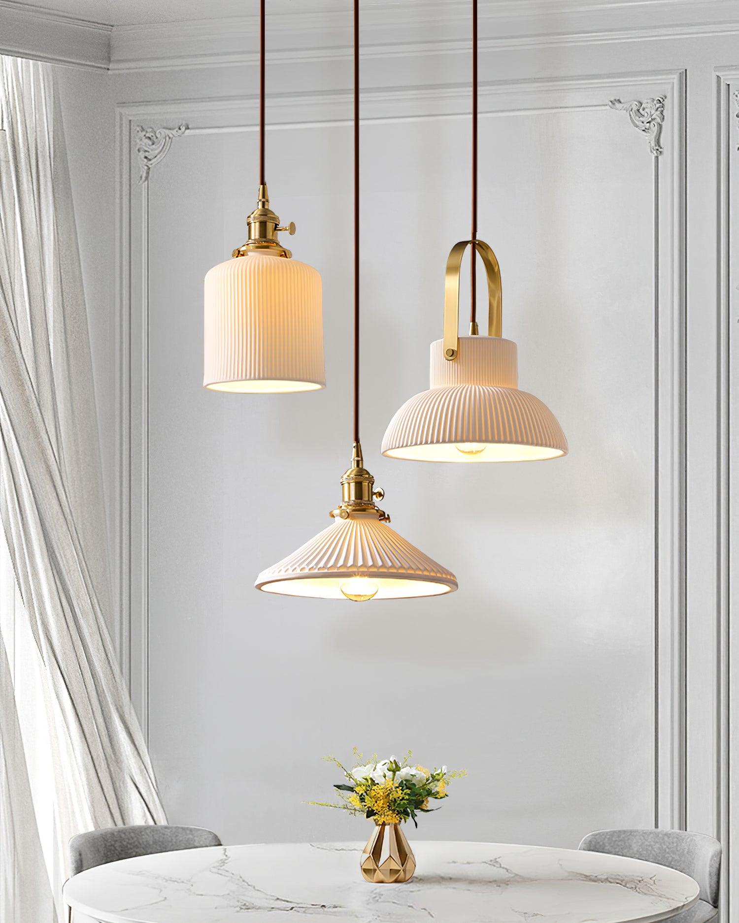 York Keramik-Messing-Pendelleuchte-Letslighting