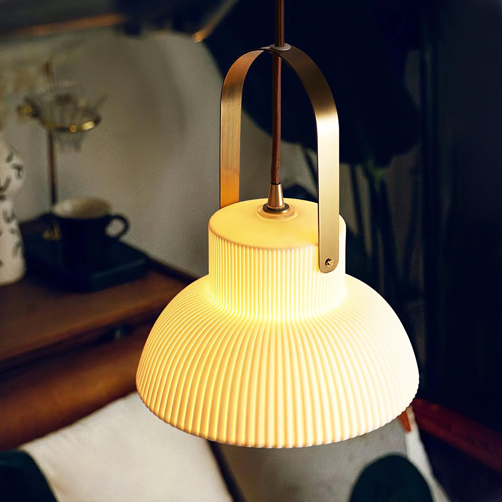York Keramik-Messing-Pendelleuchte-Letslighting