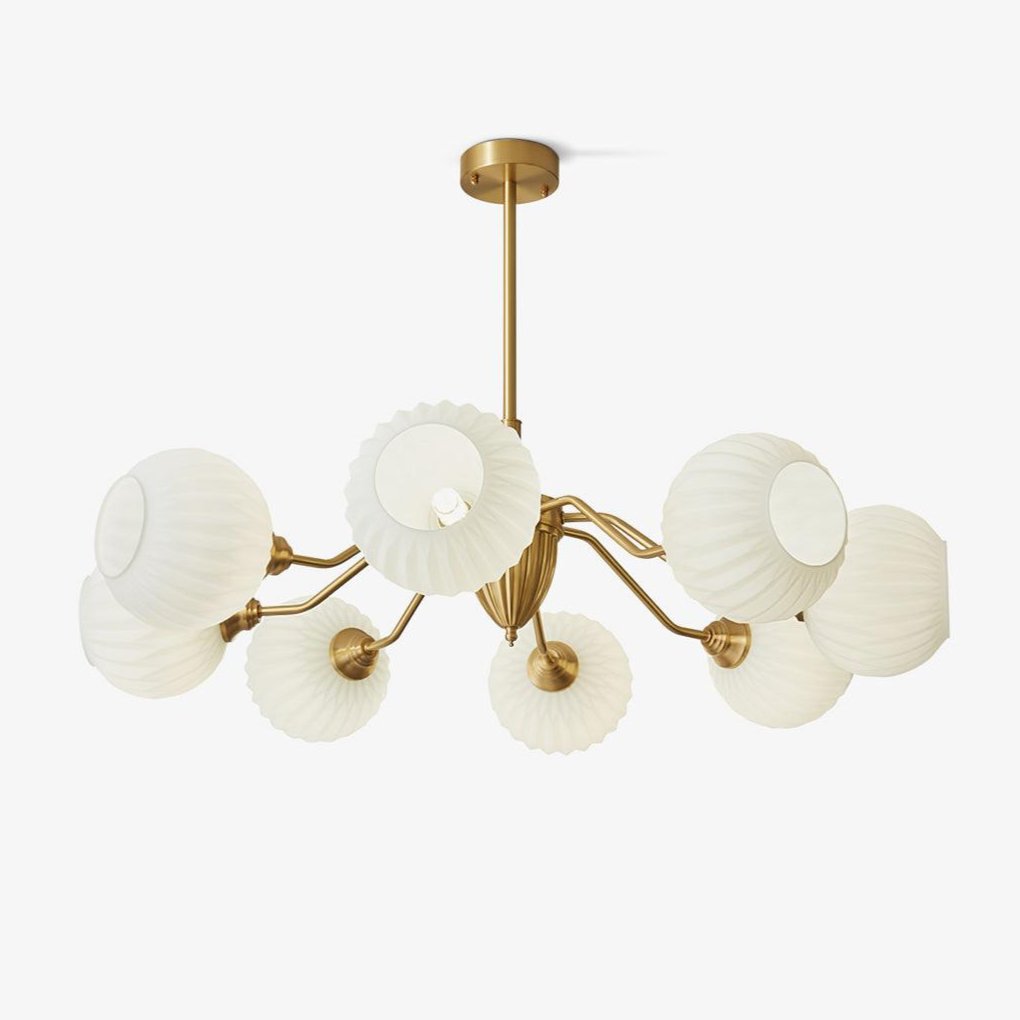 Zanora Vintage Kronleuchter aus Messing-Letslighting