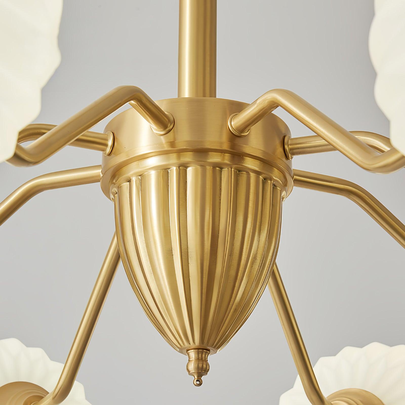 Zanora Vintage Kronleuchter aus Messing-Letslighting