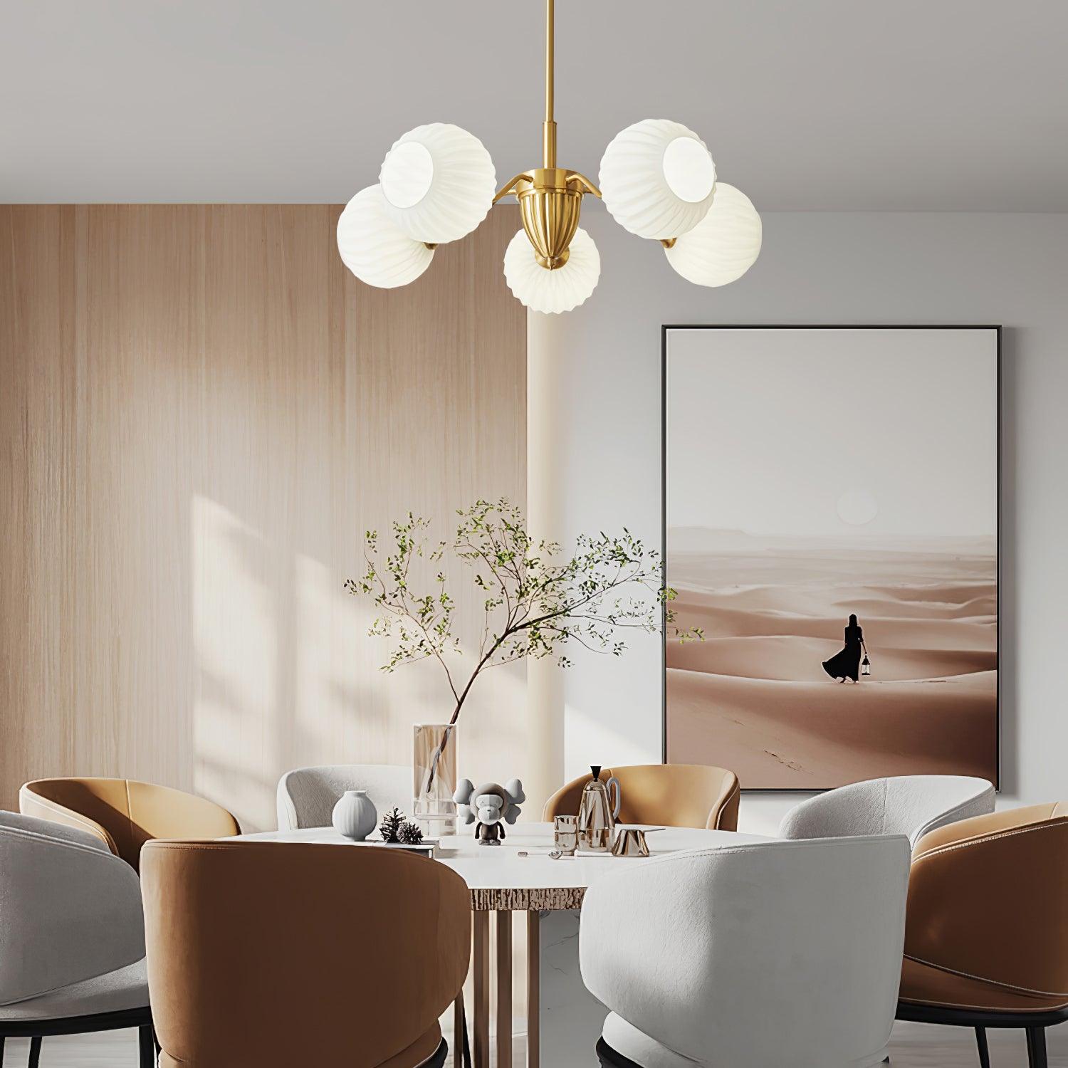 Zanora Vintage Kronleuchter aus Messing-Letslighting