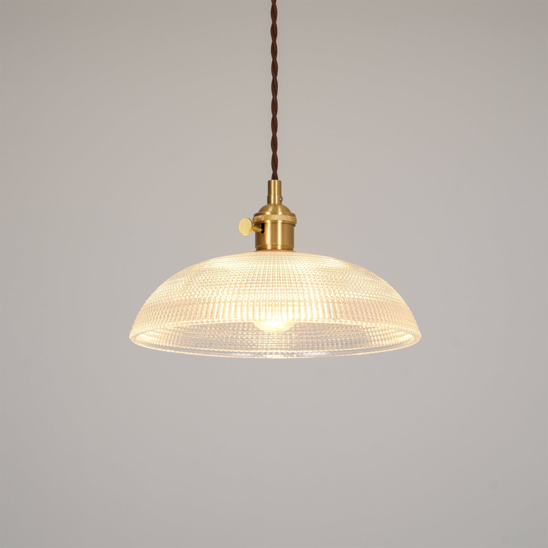 Ribbed Spiral Pendant Light - Blowlighting