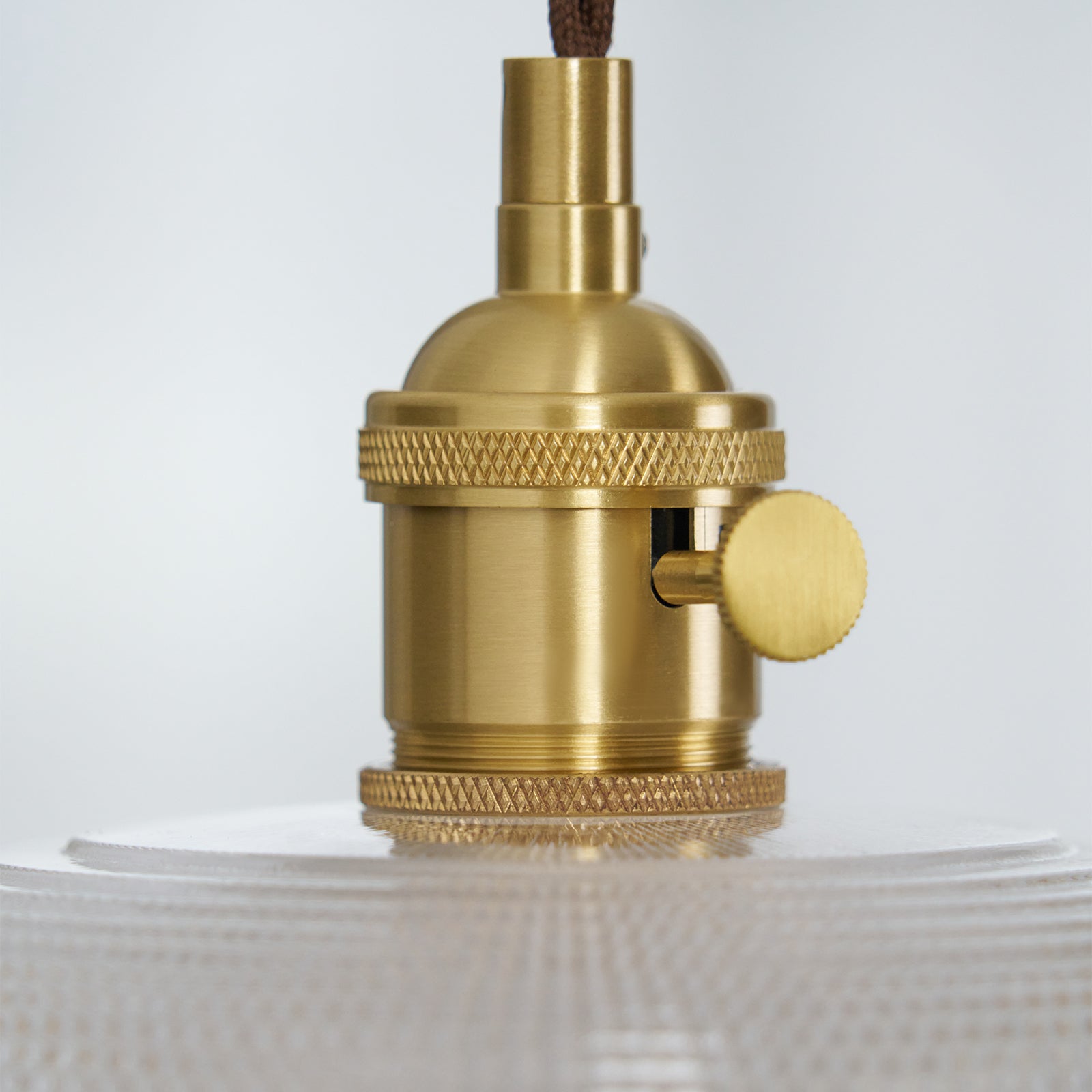 Ribbed Spiral Pendant Light - Blowlighting