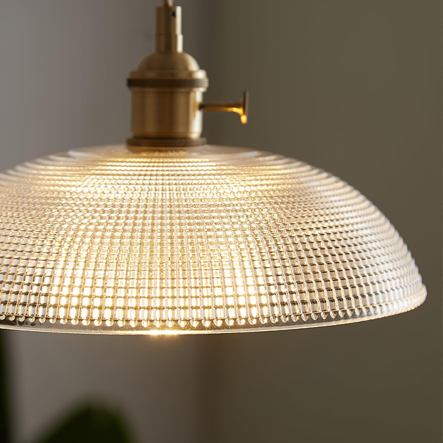 Ribbed Spiral Pendant Light - Blowlighting