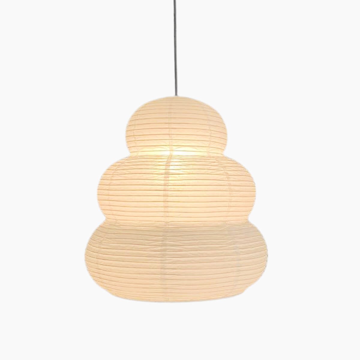Solara Pendelleuchte Washi-Papier Stufen-Laterne Japanisch Wohnzimmer-Letslighting