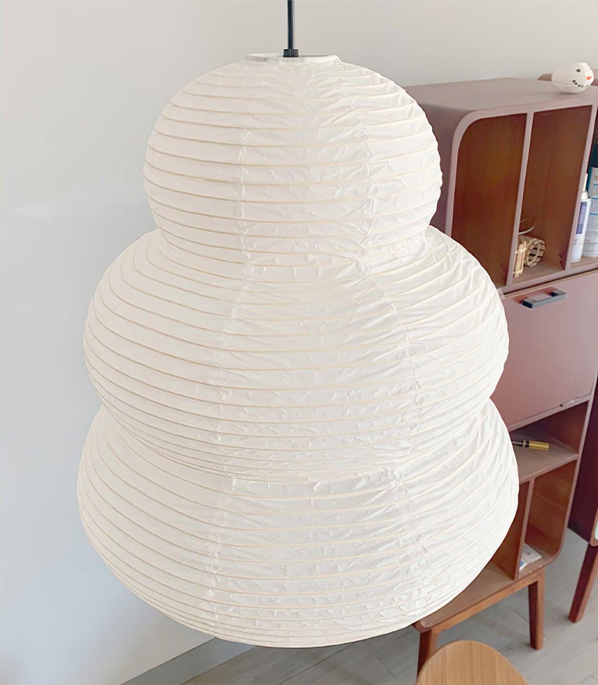 Solara Pendelleuchte Washi-Papier Stufen-Laterne Japanisch Wohnzimmer-Letslighting