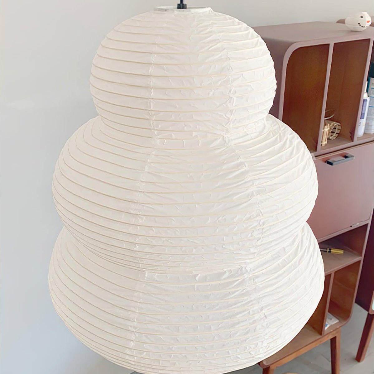 Solara Pendelleuchte Washi-Papier Stufen-Laterne Japanisch Wohnzimmer-Letslighting