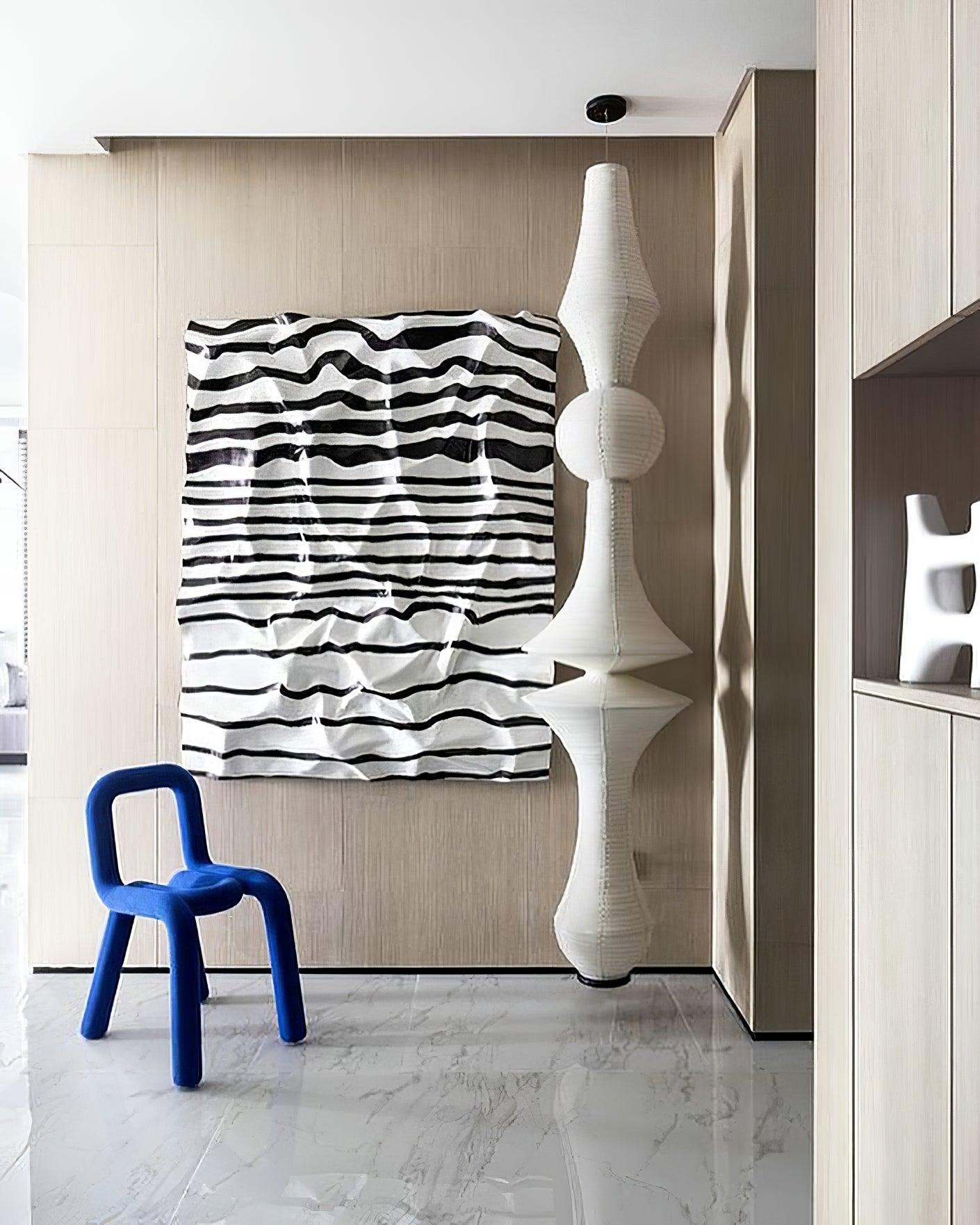 Washi Paper E Pendant Light - Blowlighting