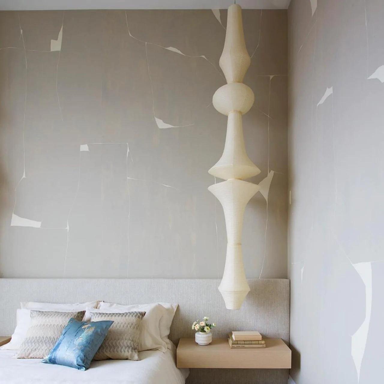 Washi Paper E Pendant Light - Blowlighting