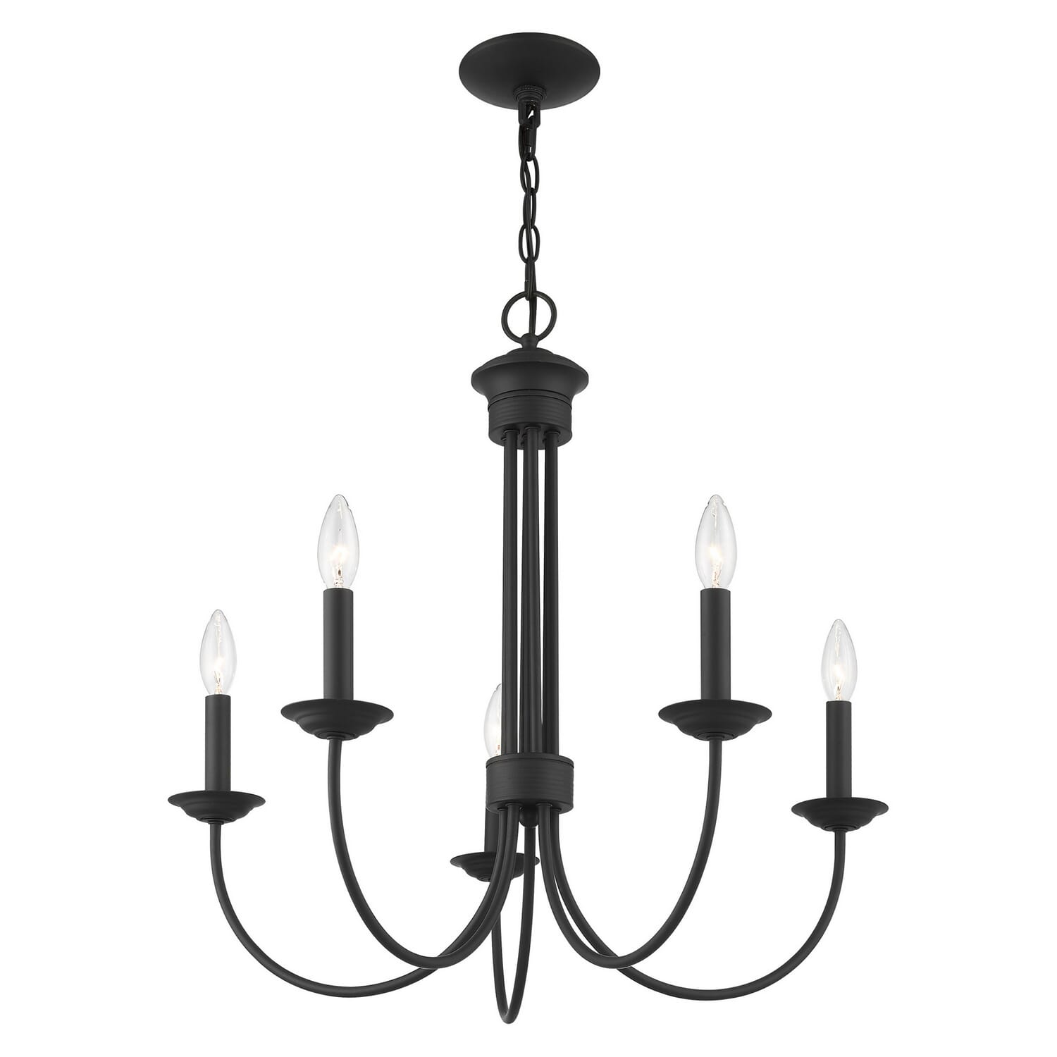 Vecarisra Vintage Industrial Metal Chandelier - Letslighting