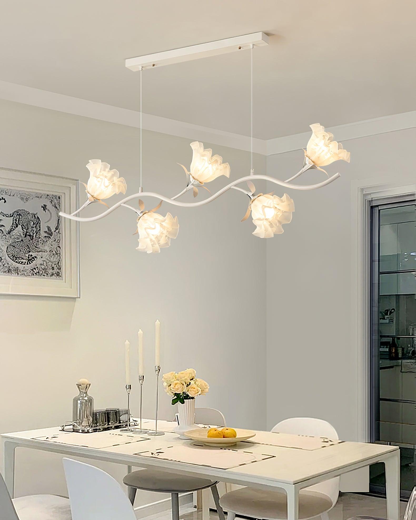 Lustra Eleganter Kronleuchter Blumen-Glas-Letslighting