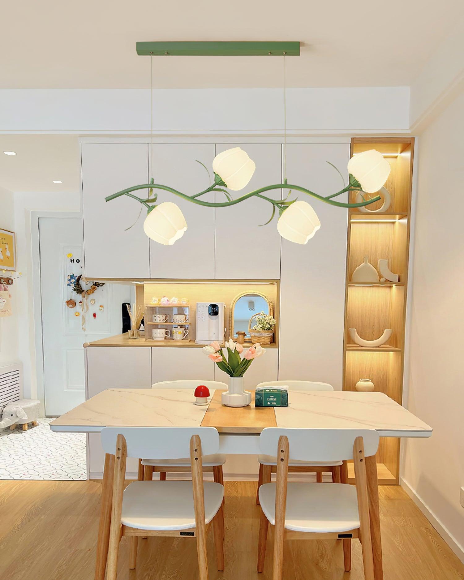 Lustra Eleganter Kronleuchter Blumen-Glas-Letslighting