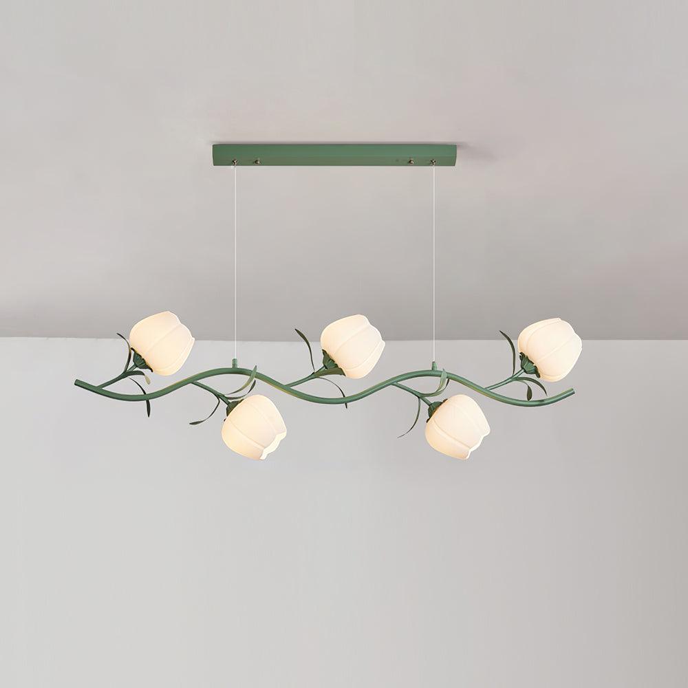 Lustra Eleganter Kronleuchter Blumen-Glas-Letslighting