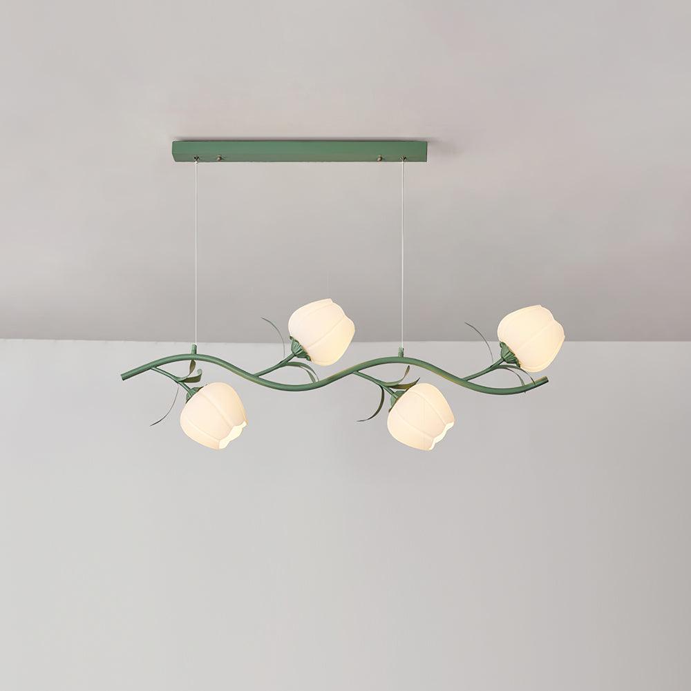 Lustra Eleganter Kronleuchter Blumen-Glas-Letslighting