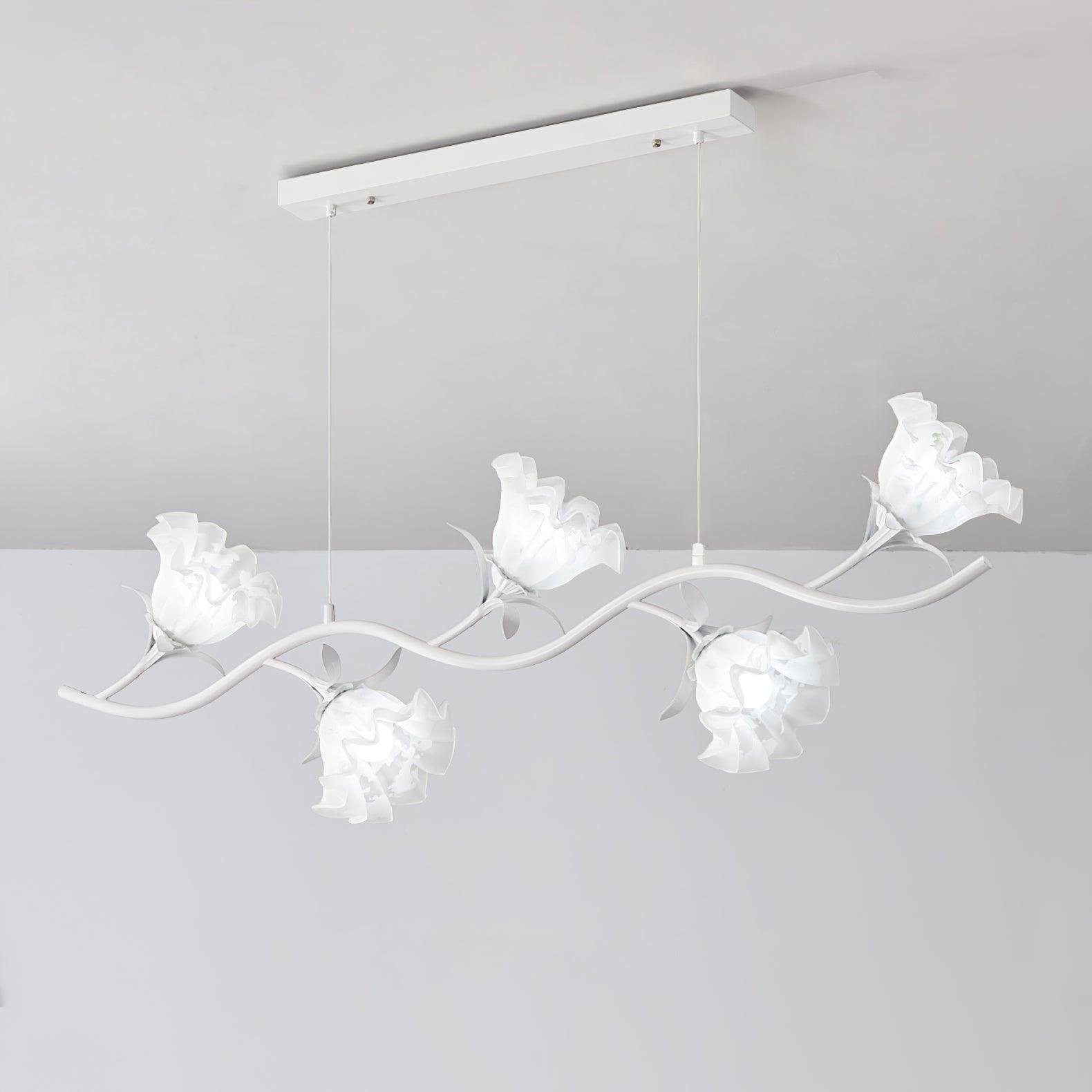 Lustra Eleganter Kronleuchter Blumen-Glas-Letslighting