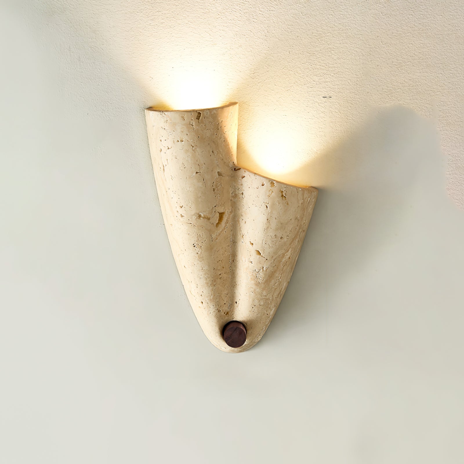 Artistic Travertine Wall Light - Neutralighting
