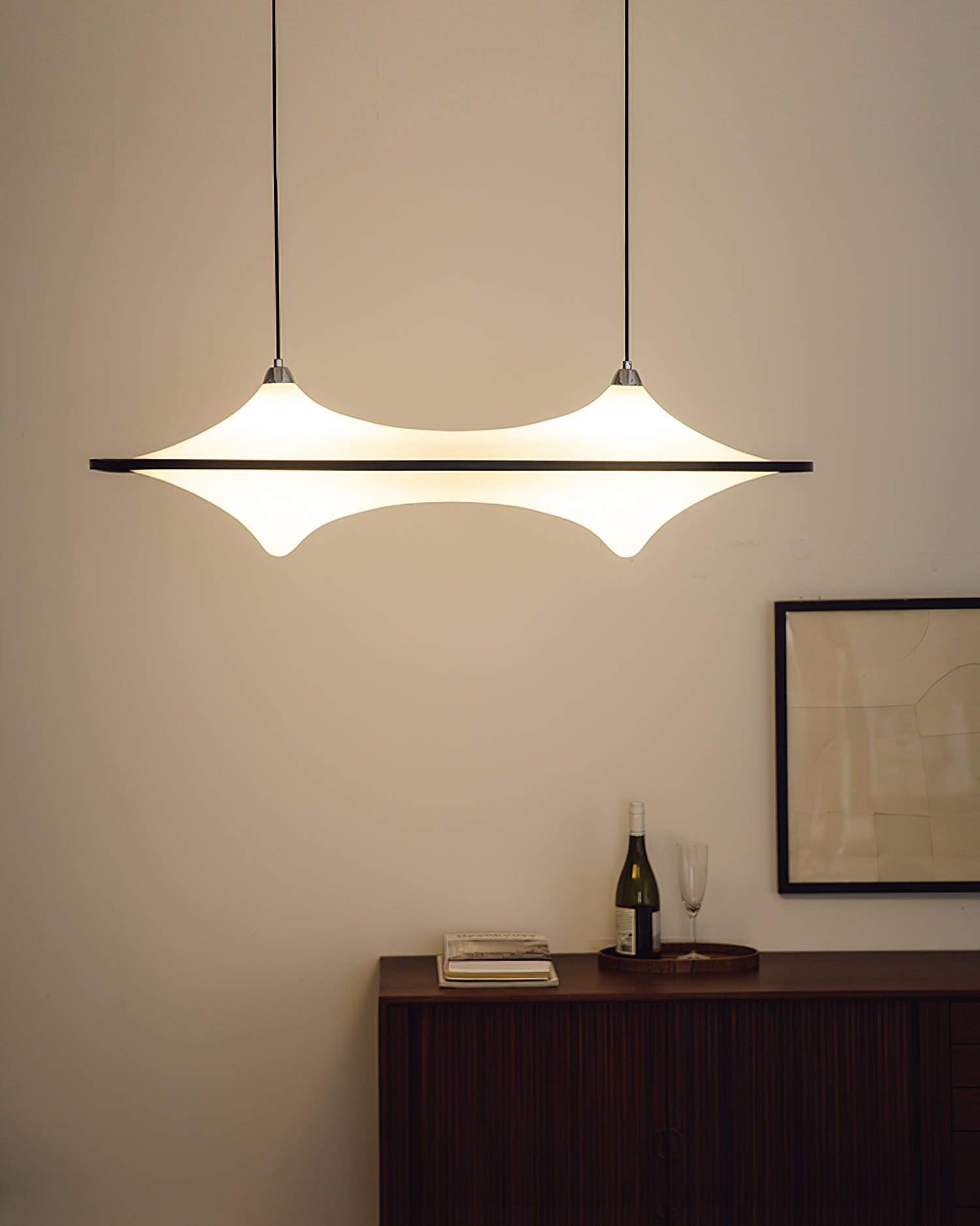 Nebulux Minimalistische Pendelleuchte aus Metall-Letslighting