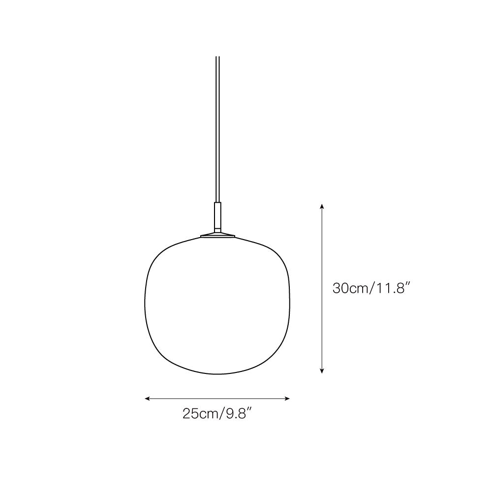 Rime Modern Minimalistisch Art LED Glas Pendelleuchte-Letslighting