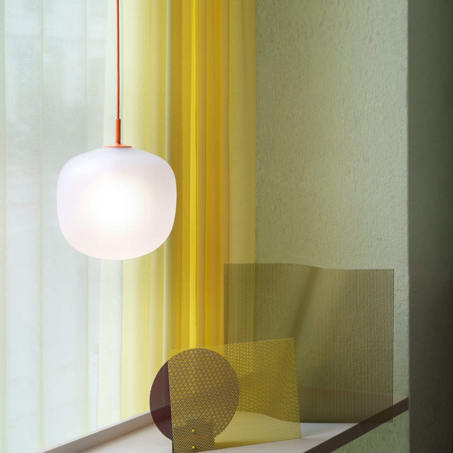Valentina Pendant Lamp Semi-transparent Glass