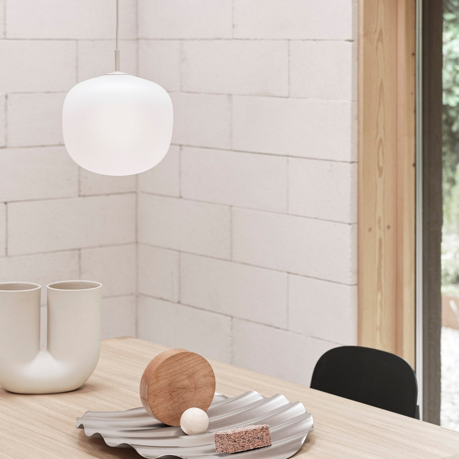 Valentina Pendant Lamp Semi-transparent Glass